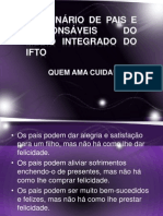 I SEMINÁRIO DE PAIS E RESPONSÁVEIS DO MÉDIO