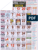 Telugu Calender - APRIL2014