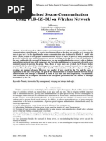 An Optimized Secure Communication Using VLR-GS-BU on Wireless Network
