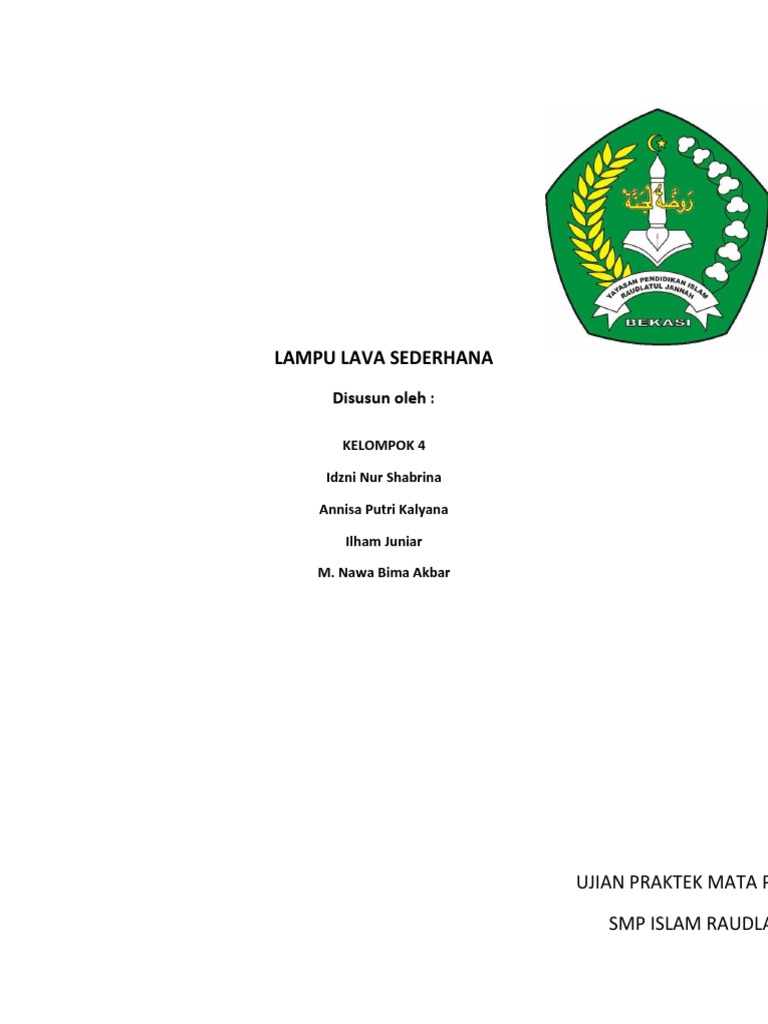 Makalah Lampu Lava Sederhana