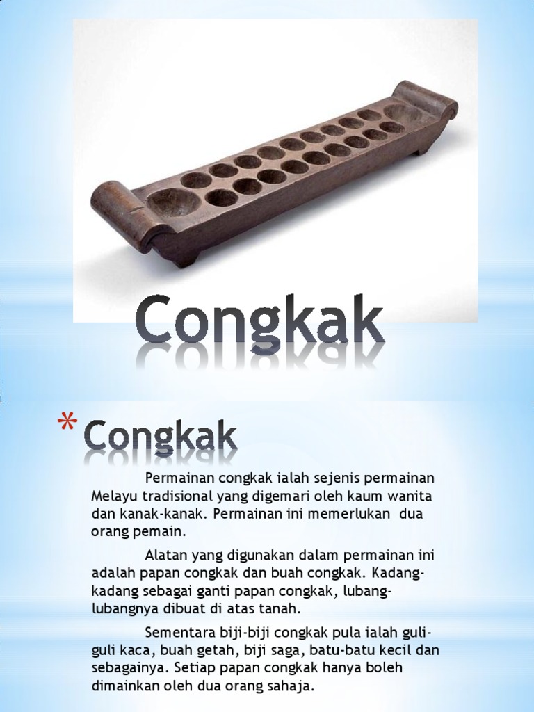 Permainan Tradisional Congkak  PDF
