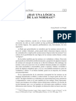 5. Hay una lógica de las normas Georg Henrik von Wright