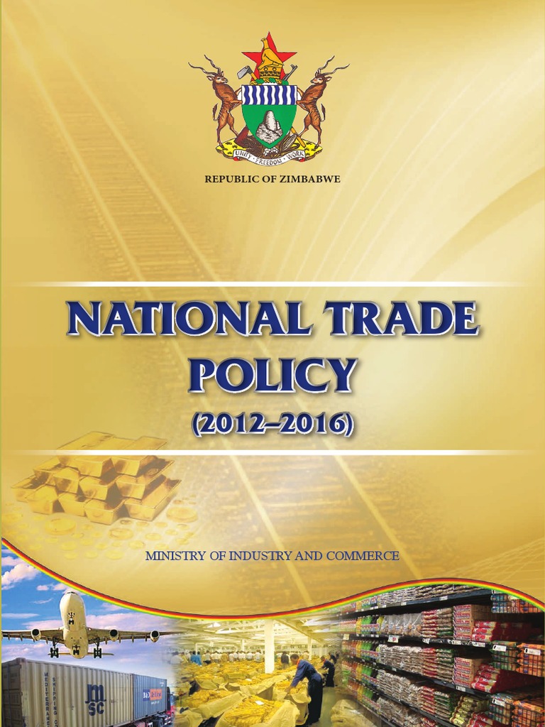 Zimbabwe National Trade Policy Document 2012 2016 Dumping (Pricing