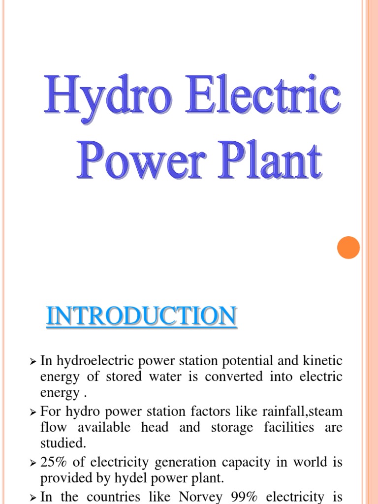Classification of Hydroelectric Power Plants | PDF | Hydroelectricity | Dam