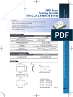 SMD Seam Sealing Crystals 5.0 X 3.2 X 0.9 MM 7B Series: Features