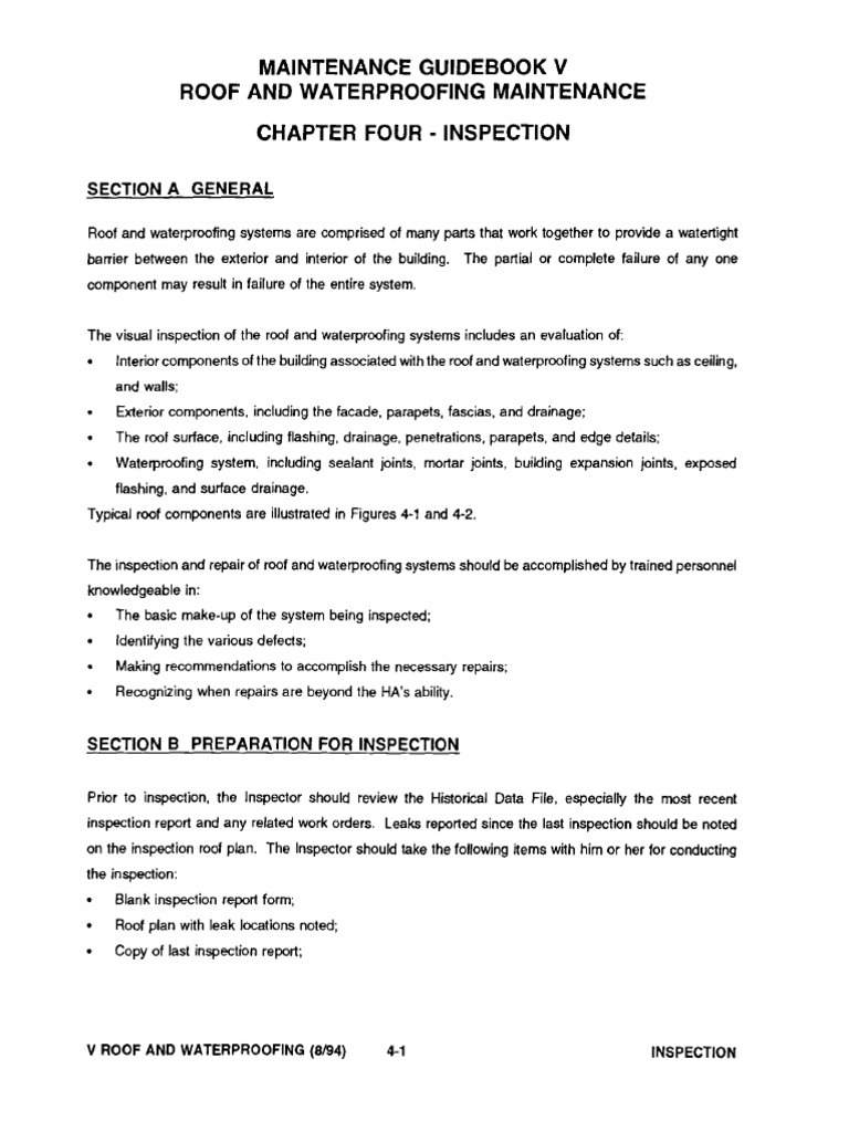 Waterproofing Check List PDF | PDF | Roof | Duct (Flow)