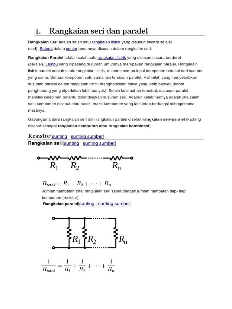 14+ Contoh Soal Kombinasi Rangkaian Seri Dan Paralel