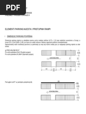 Elementi Parking Mjesta I Rampi