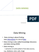 Data Mining: UNIT-5 G.Kamal
