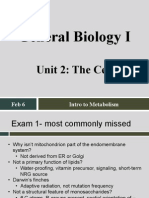General Biology I: Unit 2: The Cell