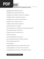 Huawei Router Basic Configuration Command