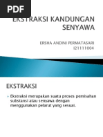 Ekstraksi Kandungan Senyawa - Ersha Andini P (I21111004)