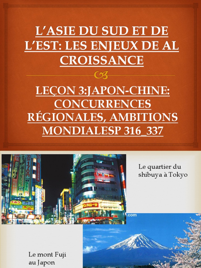 Japon Chine Concurrences Regionales Ambitions Mondiales Chine Politique Mondiale