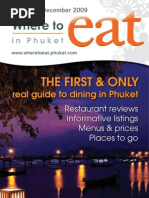 Download Where to Eat Phuket November - December 2009 by wheretoeat-phuketcom SN21856690 doc pdf