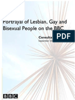 Portrayal of LGB People on the BBC - Consultation Report