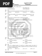 GujCET Chemistry 2010