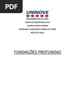 NOTAS DE AULAS - FUNDAÇOES PROFUNDAS