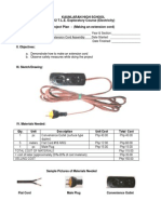 Project Plan Extension Cord