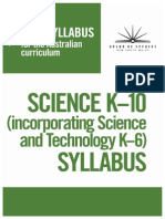New Syllabus k10 Science