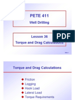 36 - Torque and Drag Calculations