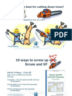 10 Ways To Screw Up With Scrum and XP