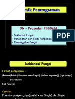 Teknik Pemrograman #05 - Prosedur - Fungsi