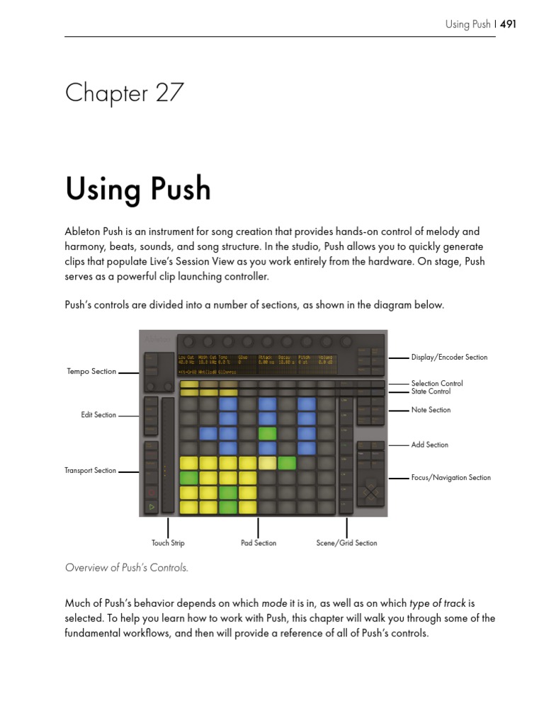 Ableton Push Manual PDF Automation Scale (Music)