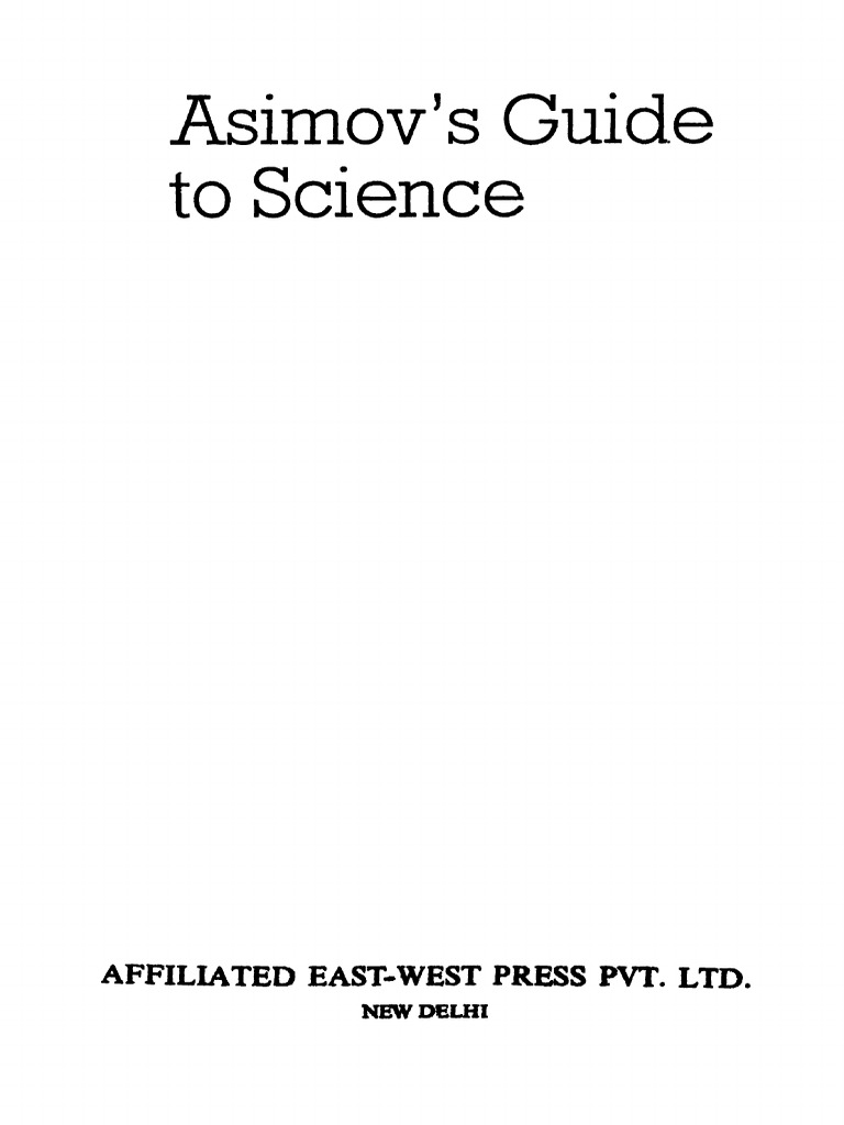Asimovs Guide To Science (1960) PDF Molecules Chemistry