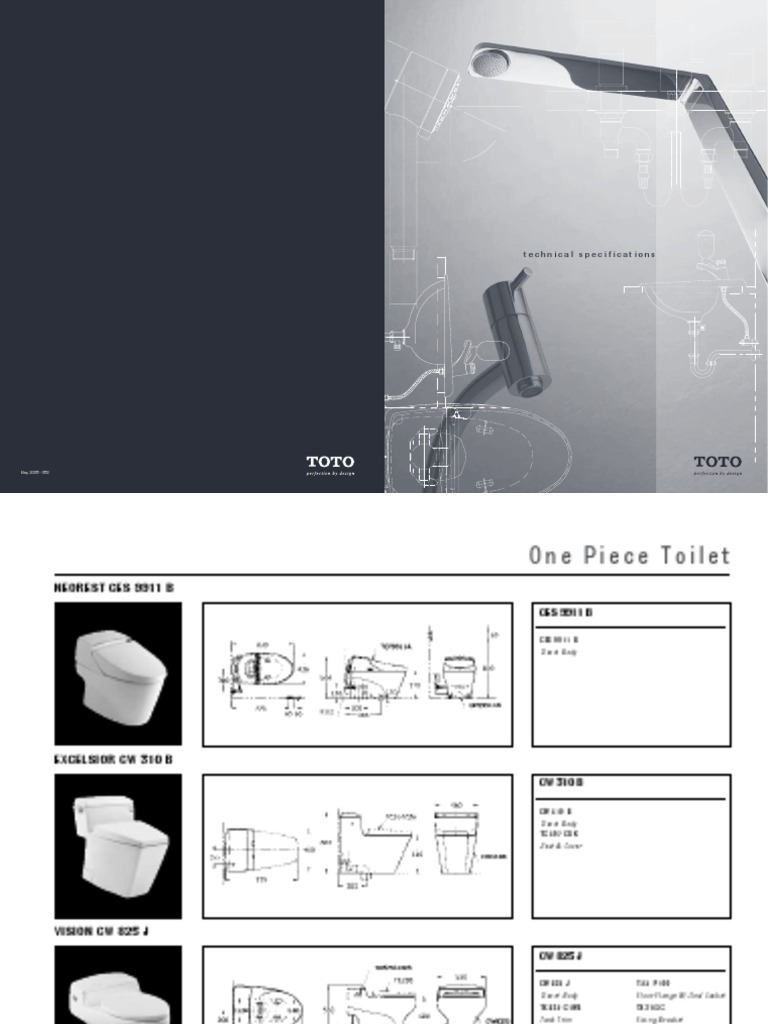 Toto Technical Drawing 08 Pdf Domestic Implements Valve