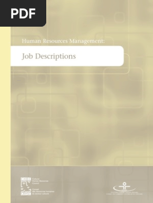 Job Description
