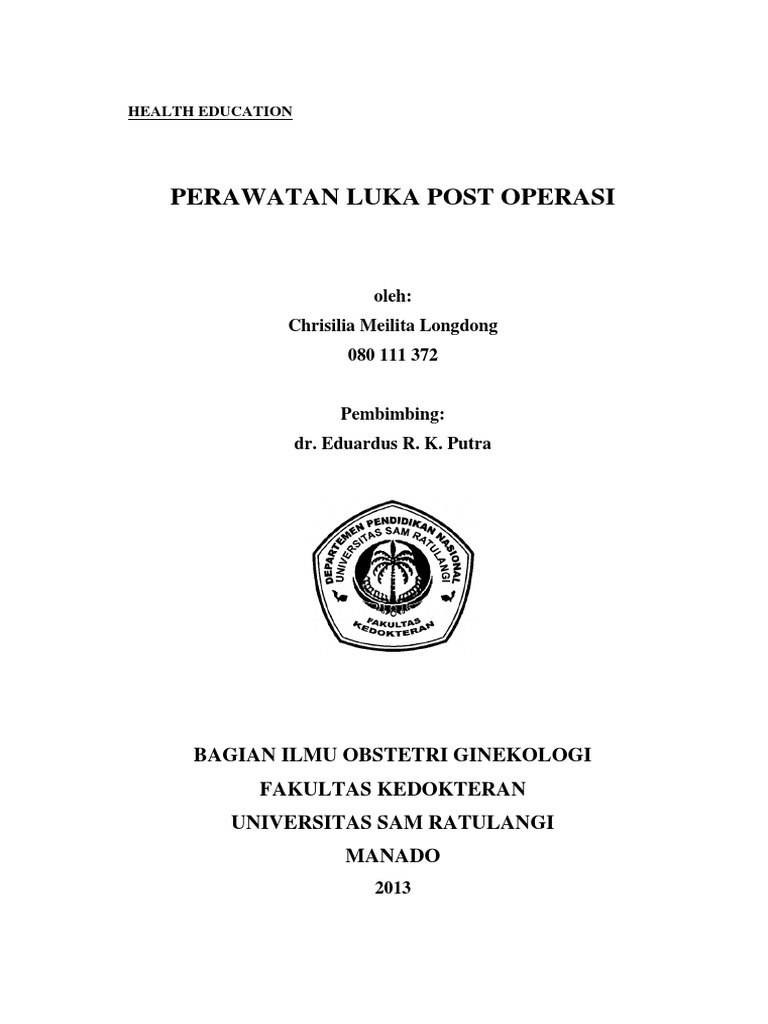 HEPerawatan Luka Post Op