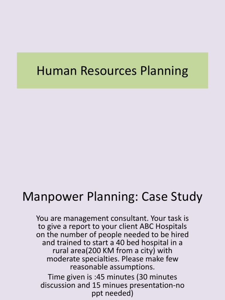 Human Resources Planning 11-13 PGDM HR Class Start 191112 | PDF ...