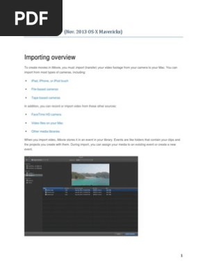 iMovie 10 Guide