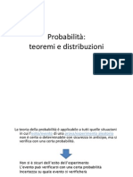 Probabilità: Teoremi e Distribuzioni