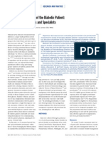 Dentists' Management of The Diabetic Patient: Contrasting Generalists and Specialists