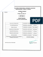 M.Tech: Academic Calendar Tor Acodemic Year 2ot3-14