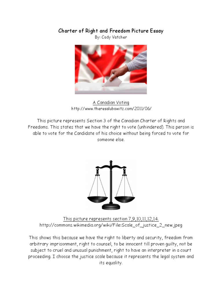 Canadian Charter Rights Photo Essay | PDF | Libertarian Theory | Liberty
