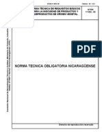 NTON 11 004 - 02 Normas para La Incocuidad de Productos y Subp - de Origen Vegetal