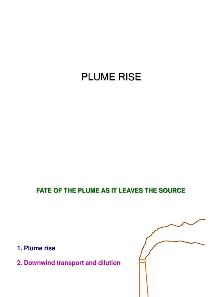 Understanding Plume Rise Dynamics | PDF | Gases | Atmosphere Of Earth