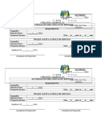 Formulario TROCA DE SERVVIÇO