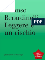 Leggere e Un Rischio (Italian Edition) - Berardinelli, Alfonso