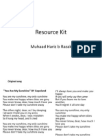 Resource Kit: Muhaad Hariz B Razak