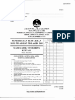 SPM Trial 2009 AddMath Q&A Kelantan