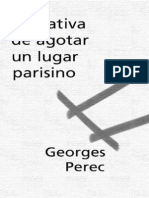 Georges Perec - Tentativa de Agotar Un Lugar Parisino
