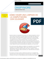 SoftConspyMore _ Cómo hacer una limpieza de la Computadora con CCleaner