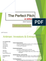 Artiman Ventures Reviews the Perfect Pitch or Strike Out - Akhil Saklecha