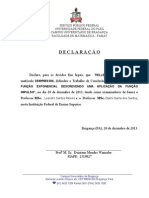 DECLARAÇÃO de Aluno