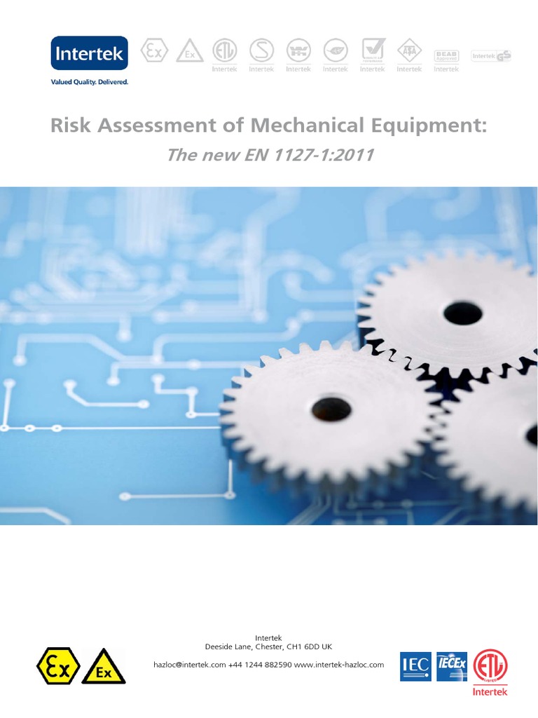Risk Assessment of Mechanical Equipment EN11271 PDF Risk
