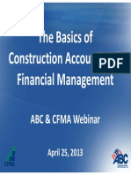 ABC Basics of Construction Accounting Webinar April 2013