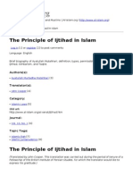 The Principle of Ijtihad in Islam